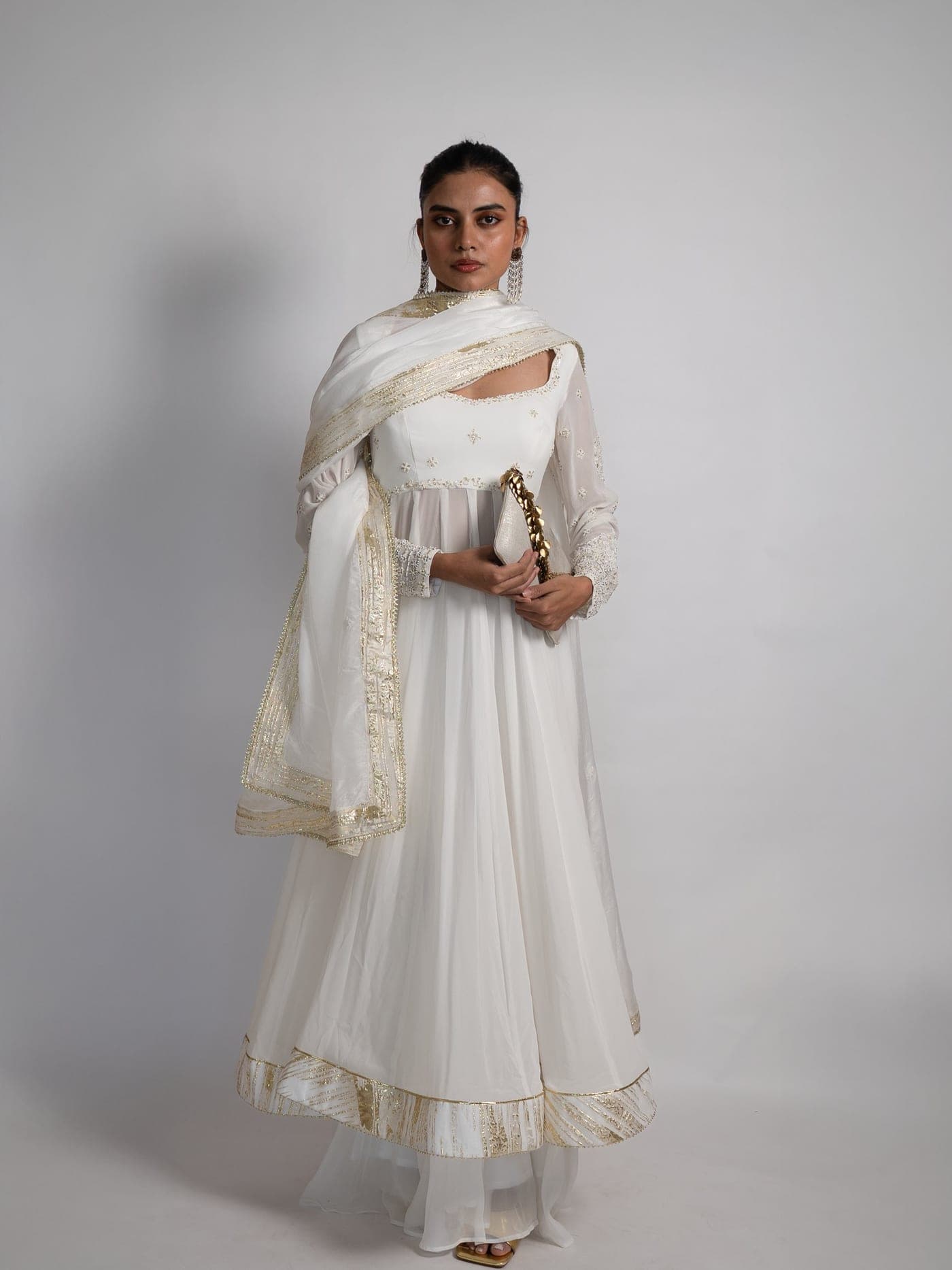 Tara — ivory full-sleeve Anarkali